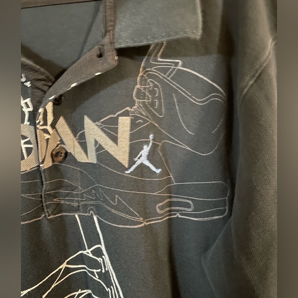 Nike Air Jordan 5 Men’s Jumpman Promo Shoe Graphic Polo Shirt. Size 3XL - Picture 7 of 14